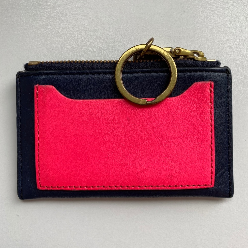 J. CREW wallet keychain pouch with pocket